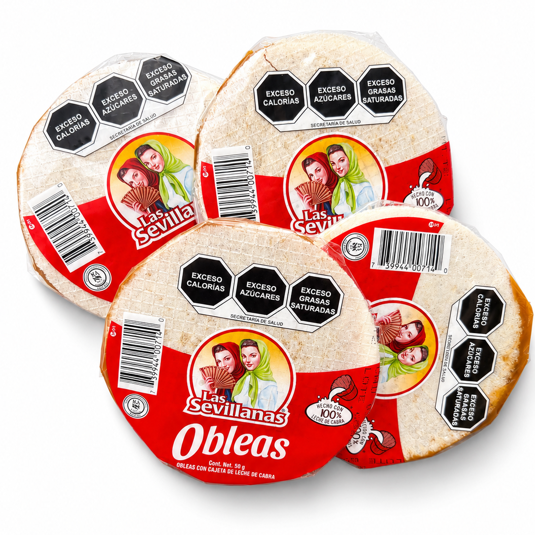 Obleas Rellenas de Cajeta