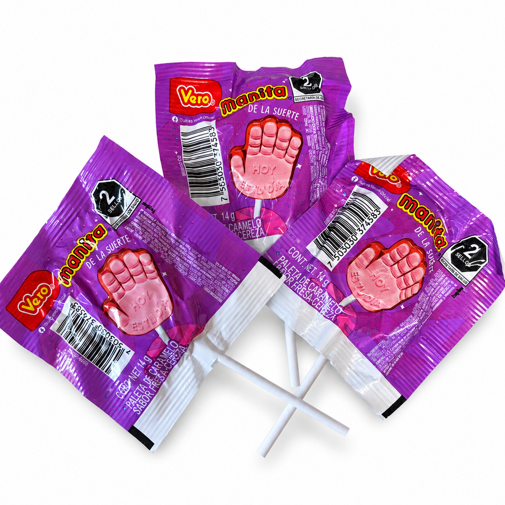 Paleta "Manita de la suerte"