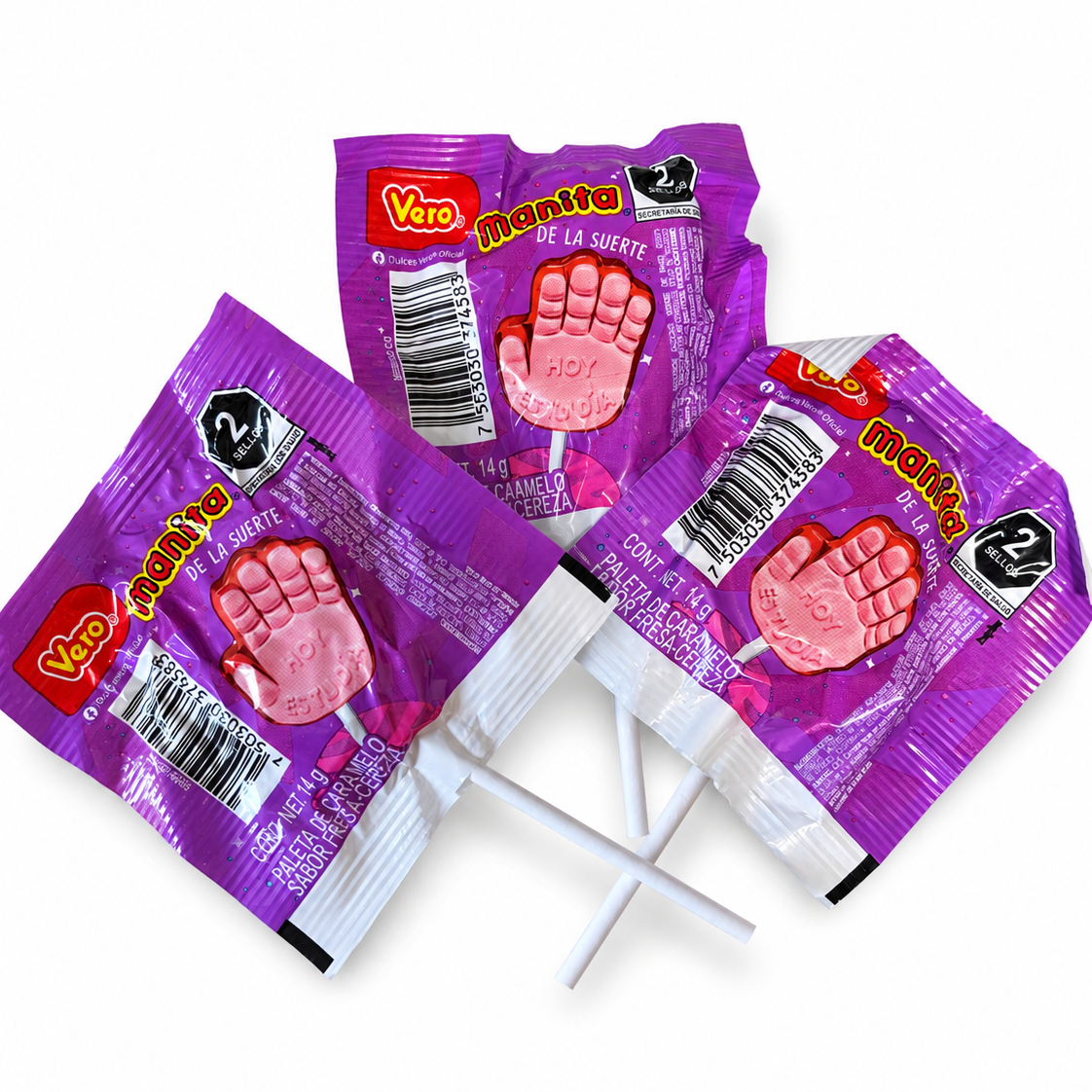 Paleta "Manita de la suerte"